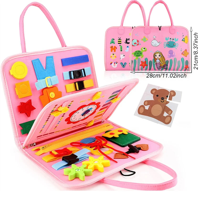 Engaging Montessori Busy Board: A Sensory Adventure for Toddlers to Enhance Learning and Fine Motor Skills