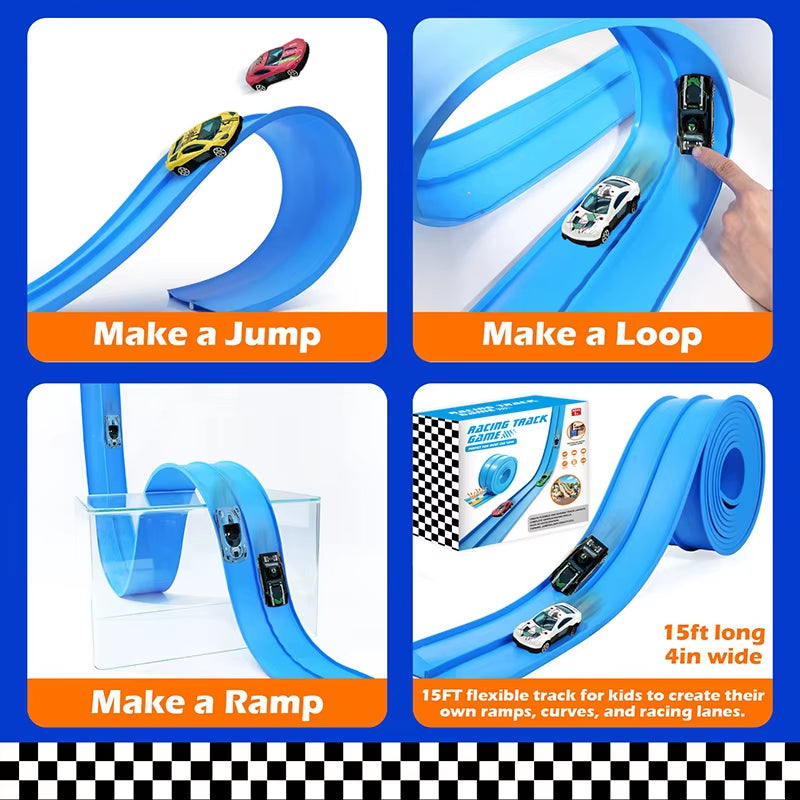 Ultimate Flexible Double-Track Racing Car Ramp - DIY Portable Race Track for 1/64 Scale Cars!