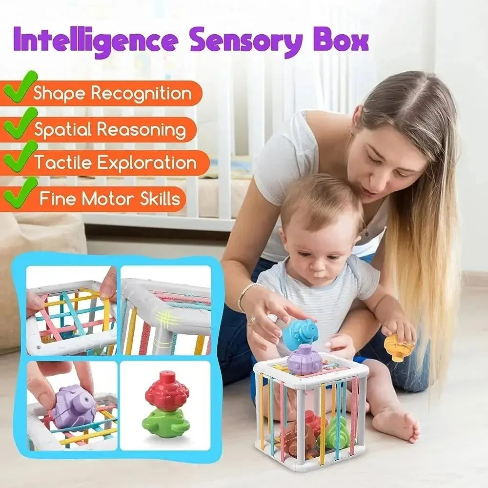Montessori-Inspired Stackable Pull Blocks for Sensory Development in Infants Aged 6-18 Months