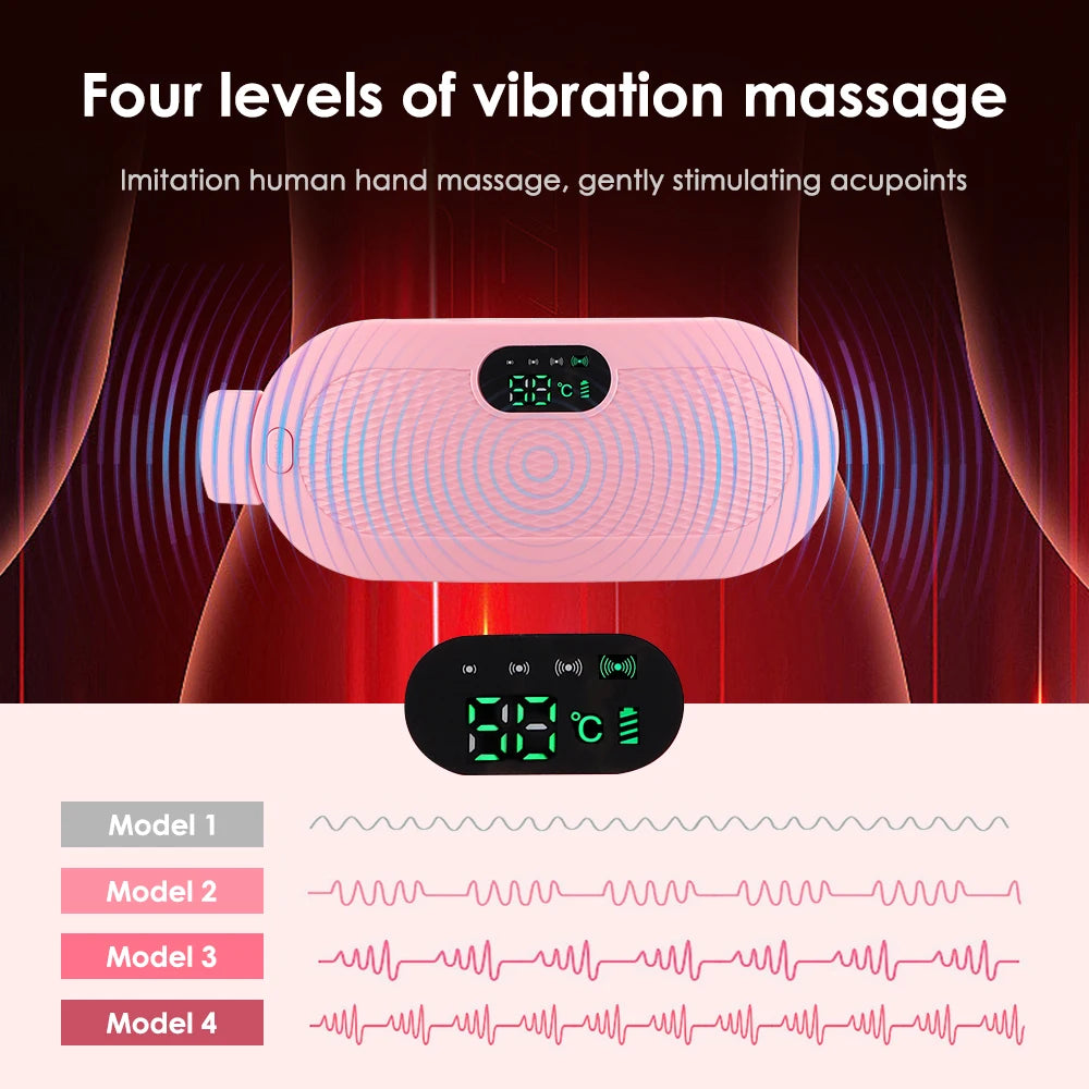 Electric Heating Waist Massage Belt for Abdominal Comfort and Menstrual Relief