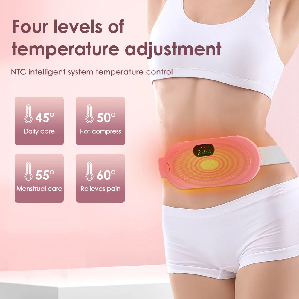 Electric Heating Waist Massage Belt for Abdominal Comfort and Menstrual Relief