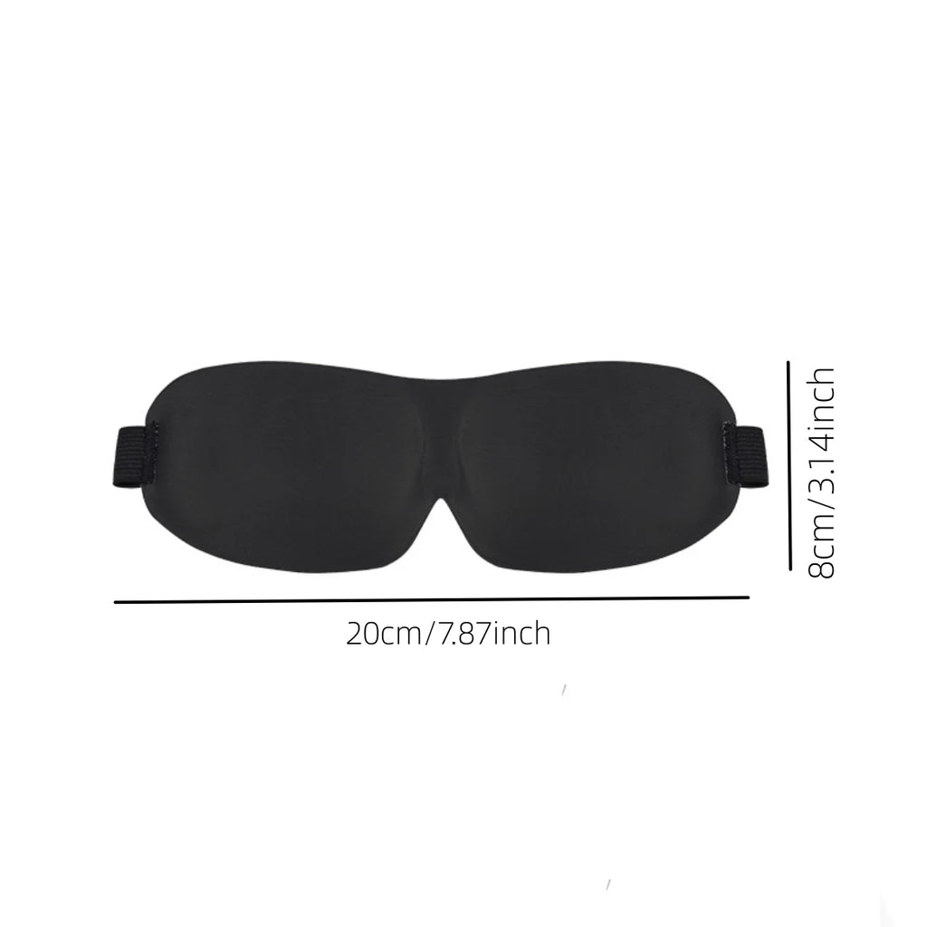 3D Contoured Sleep Mask - Complete Light Blocking Eye Mask Made from Ultra-Soft, Skin-Friendly Material for Optimal Comfort During Rest, Travel, and Yoga